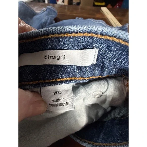 Calvin Klein Mens Straight Denim Shorts Blue Medium Wash W36 40719LU - Picture 7 of 12